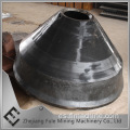 Piezas de trituradora de cono altas platos de forro de acero manganeso